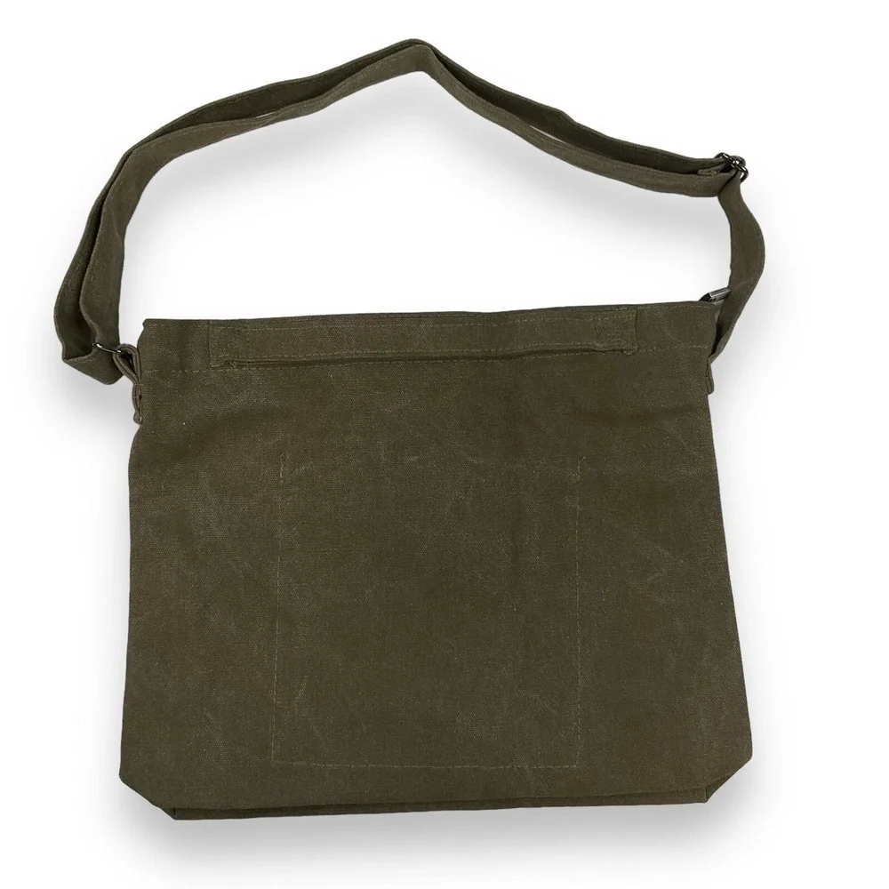 Unbranded Bag Canvas and Sock Set Green Khaki Olive Shoulder Bag NWOT